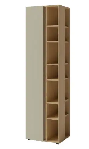 Nábytok Meblar  Regál LUCA LC04 | eukalyptus/dub baltic
