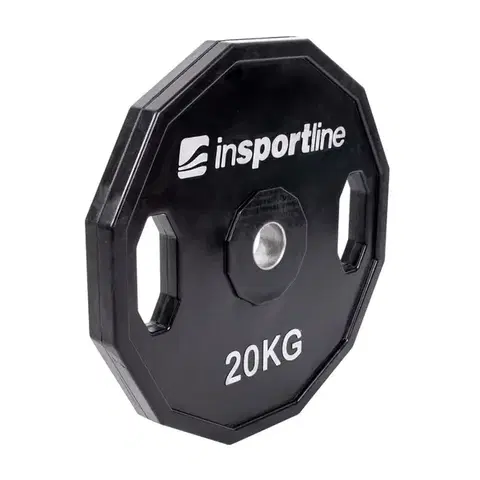 Závažia k činkám Pogumovaný kotúč inSPORTline Ruberton 20 kg 30 mm