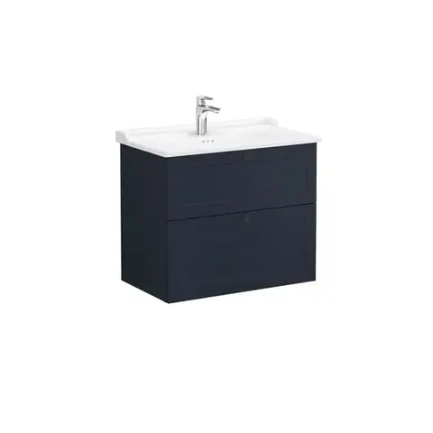 Kúpeľňový nábytok Kúpeľňová skrinka s umývadlom VitrA Root 80x67x46 cm modrá mat ROOTC80BINTC ROOTC80BINTC