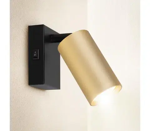 Svietidlá BRILAGI - Nástenné bodové svietidlo SELE 1xGU10/30W/230V čierna/zlatá WO-W5-OEM