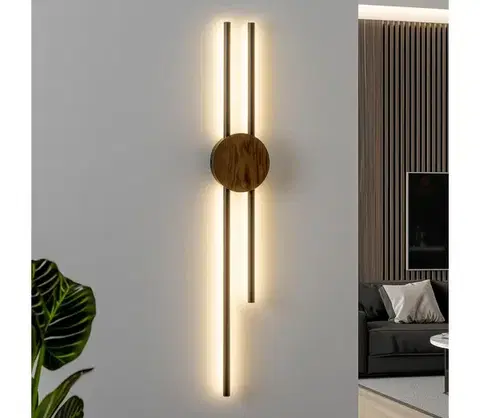 Svietidlá BRILAGI - LED nástenné svietidlo WOODY COLLINE LED/15W/230V 80 cm dub orech 8590828607397