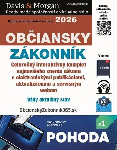 Dane, účtovníctvo Občiansky zákonník 2026