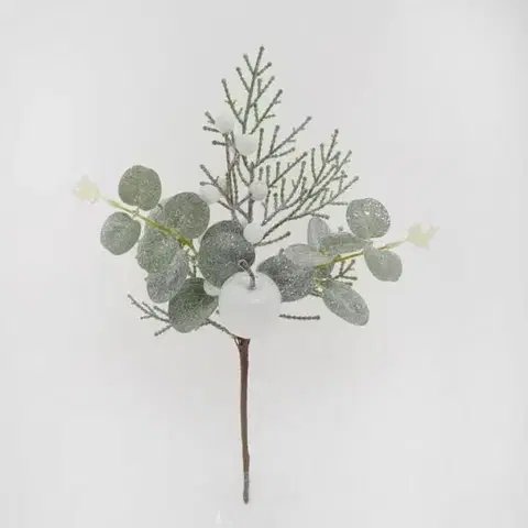 Vetvičky, girlandy, kvety Kinekus Ozdoba zapichovacia tuja+eucalypt+bobule 27 cm