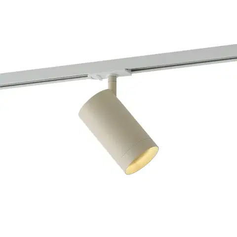 Koľajnicové svetelné systémy Moderný béžový reflektor pre 1-fázový koľajnicový systém GU10 70mm - Iconic Jeana Luxe