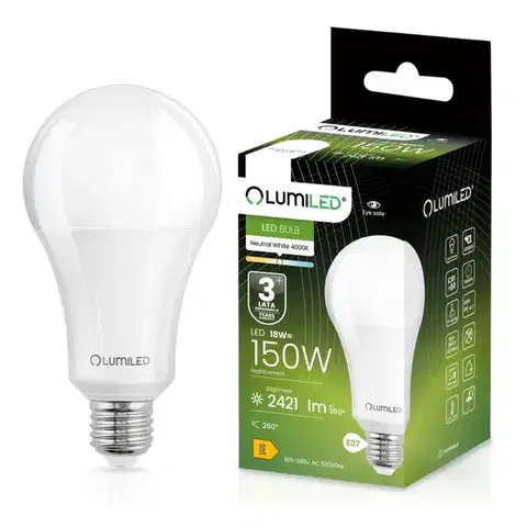 Žiarovky E27 Žiarovka LED A70 18W 150W E27 2421LM 4000K