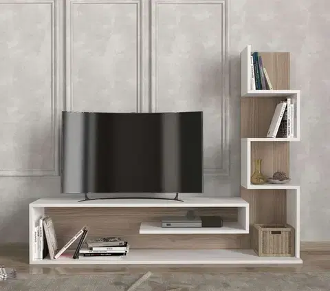 TV stolíky TEHAN TV stolík, biela/cordoba