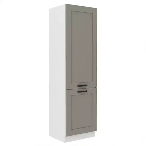 Kuchynské skrinky stojace Kuchynská skrinka Luna claygrey/biela 60DK-210 2F