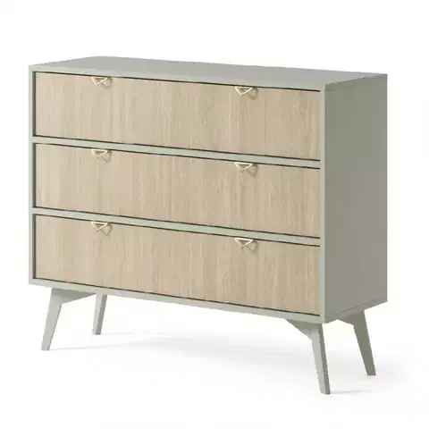 Komody do spálne Komoda Forest KSZ106 eukalyptus/jedľa scandi