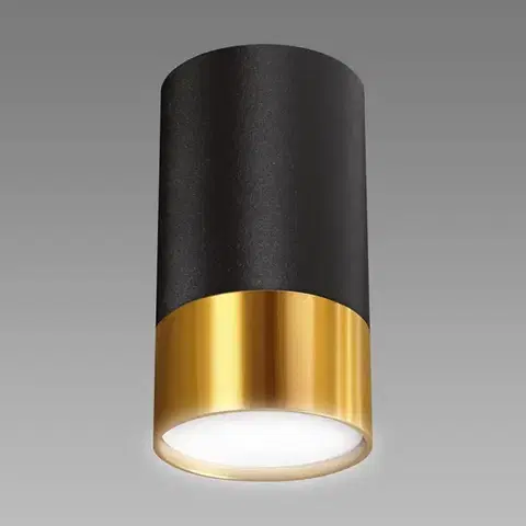 Moderné lampy do obývačky Stropné svietidlo PUZON DWL GU10 čierno-zlaté 04123 K1