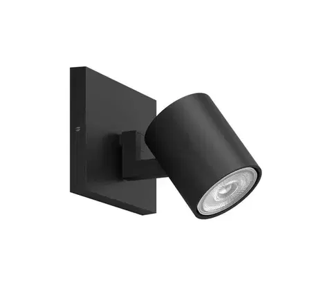 Svietidlá Philips - Bodové svietidlo RUNNER 1xGU10/20W/230V čierna 8719514435292