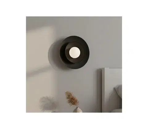 Svietidlá EMIBIG Nástenné svietidlo POPPI 1xG9/8W/230V čierne 1522/K1