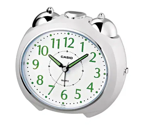 Predlžovacie káble Casio - Budík 1xLR14 biela/chróm 15020969