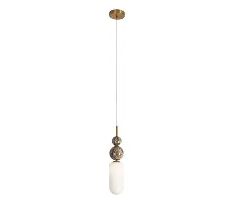 Svietidlá MAXLIGHT P0642 - Závesný luster NOVA na lanku 1xG9/12W/230V priemer 12 cm zlatý P0642