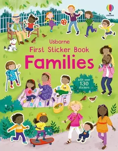 Nalepovačky, vystrihovačky, skladačky First Sticker Book Families - Holly Bathie