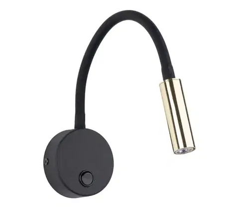 Svietidlá  LED Nástenná lampa LAGOS 1xG9/3W/230V čierna/zlatá 10039