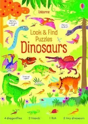 Nalepovačky, vystrihovačky, skladačky Look and Find Puzzles: Dinosaurs - Kirsteen Robson