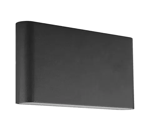 LED osvetlenie Prezent  - LED Vonkajšie nástenné svietidlo MAER 2xLED/5W/230V IP44 čierna 