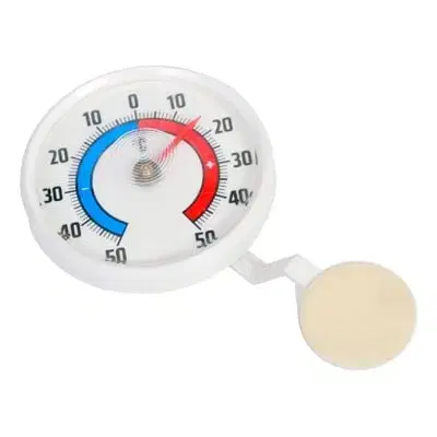 Kuchynské teplomery teplomer okenné guľatý 7cm samolepiace plastový, bi 14.6006