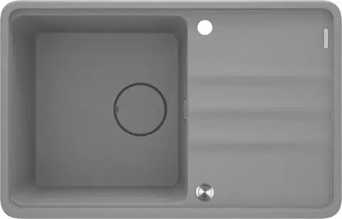 Kuchynské drezy DEANTE DEANTE - Momi metallic grey Granitový drez, 1-bowl with drainer ZKM_S113