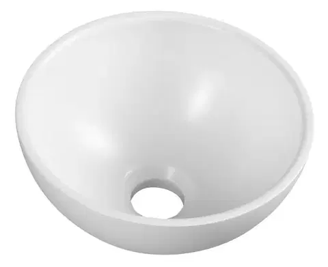 Umývadlá SAPHO - MINOR umývadlo na dosku, liaty mramor, priemer 26cm, biela MR260