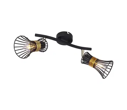 Svietidlá Globo 54814-2 - Bodové svietidlo PURRA 2xE14/40W/230V 54814-2