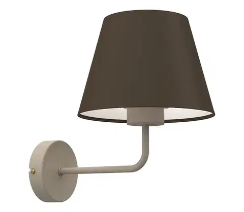 Svietidlá  Nástenné svietidlo ARDEN 1xE27/15W/230V béžové/hnedé 4652