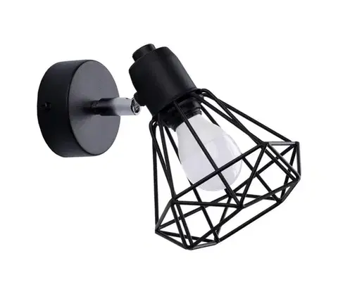 Svietidlá  SL.1105 - Nástenné bodové svietidlo ARTEMIS 1xE14/40W/230V čierna SL.1105