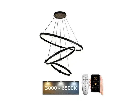 Svietidlá  LED Stmievateľný luster na lanku LED/250W/230V 3000-6500K + diaľkové ovládanie J4340/B