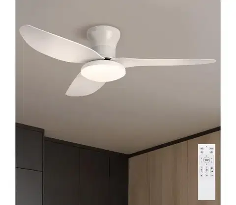 Ventilátory BRILAGI - LED stmievateľný stropný látor LED/30W/230V 3000-6500K biela + DO WF-OSD-007-WHT