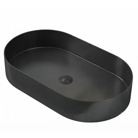 Umývadlá Umývadlo na dosku Iron Oval black