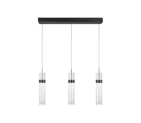 Svietidlá Light Prestige LED luster na lanku AMBIENTE 3xLED/6W/230V 3000/4000/6000K čierna LP-1510/3L GR