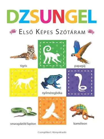 Leporelá, krabičky, puzzle knihy Dzsungel – Első képes szótáram