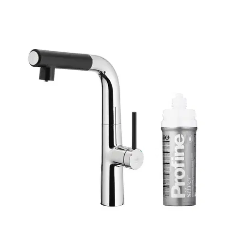 Kuchynské drezy KFA KFA - Batéria MUNGO drezová stojanková s filtráciou, chróm 6733-914-00