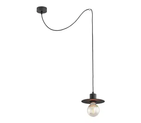 Svietidlá Argon 3835 - Luster na lanku CORSO 1xE27/15W/230V čierna 3835