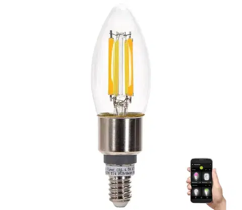LED osvetlenie  B.V. LED Žiarovka FILAMENT C35 E14/4,5W/230V 2700-6500K -  S10300IH0