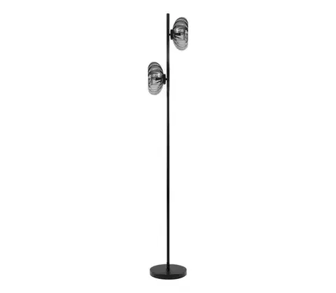Lampy Osram - Stojacia lampa DECOR SMOKE 2xE14/12W/230V čierna/dymovo šedá 4058075850064