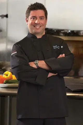 Pánske košele CHEF WORKS Kuchársky rondon Chef Works JLLS - čierny/biely Biela,S