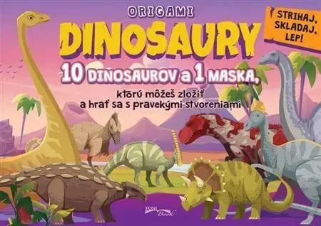 Nalepovačky, vystrihovačky, skladačky Origami - Dinosaury
