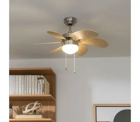 Ventilátory ZE - Stropný látor FAMARA 1xE14/60W/230V béžová 03809-ZEV
