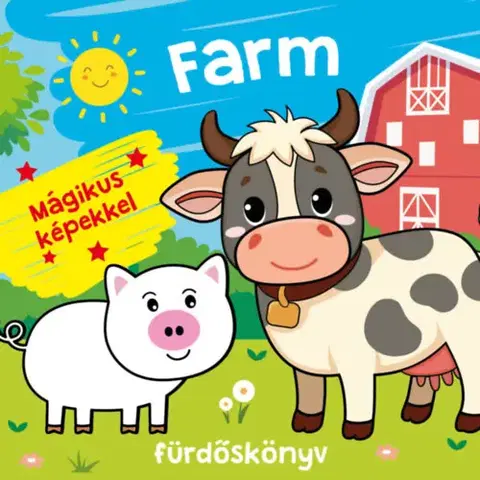Knižky do vane Farm fürdőskönyv - Színváltós, mágikus képekkel