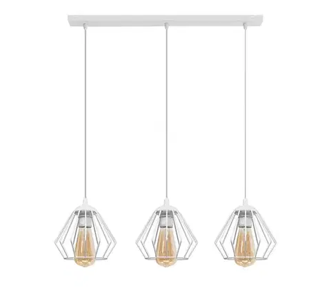 Svietidlá  Luster na lanku AGAT 3xE27/15W/230V W-L 1300/3 WT