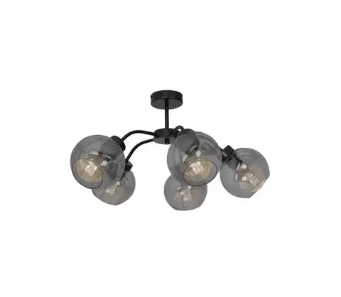 Svietidlá  Prisadený luster SOFIA 5xE27/60W/230V čierna MLP6597