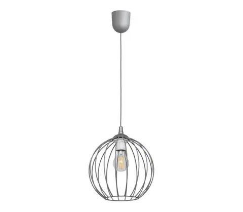 Svietidlá  Luster na lanku MERCURE 1xE27/15W/230V šedá W-1388/1 GR+SCW-P SL