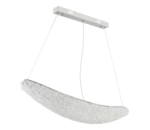 Svietidlá Globo 68524-40 - LED stmievateľný luster na lankách KRISTALLA LED/40W/230V lesklý chróm+DO 68524-40