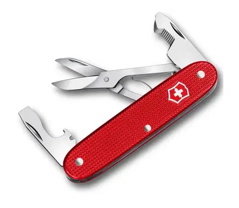 Camping a outdoor Victorinox-Multifunkčný vreckový nástroj COMPANION SLIM ALOX 9,3 cm/6 funkcií červený 0.8170.20