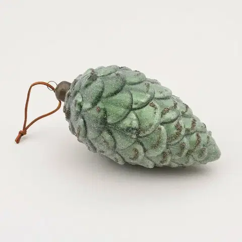 Vianočné dekorácie Ozdoba Frosted Pinecone 18 cm