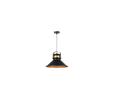 Svietidlá  Luster na lanku TAO 1xE27/60W/230V pr. 37 cm čierna ZS TAO-37
