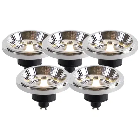 LED osvetlenie Sada 5 stmievateľných LED žiaroviek GU10 AR111 11W 810lm 2700K