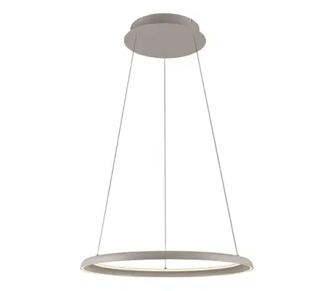 Svietidlá Schöner Wohnen 15570-39-LED stmievateľné závesné svietidlo na lanku QUILLO LED/36W/230V, priemer 60 cm, sivé 15570-39