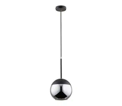Svietidlá  Luster na lanku VOLDA 1xE27/60W/230V čierna 60823